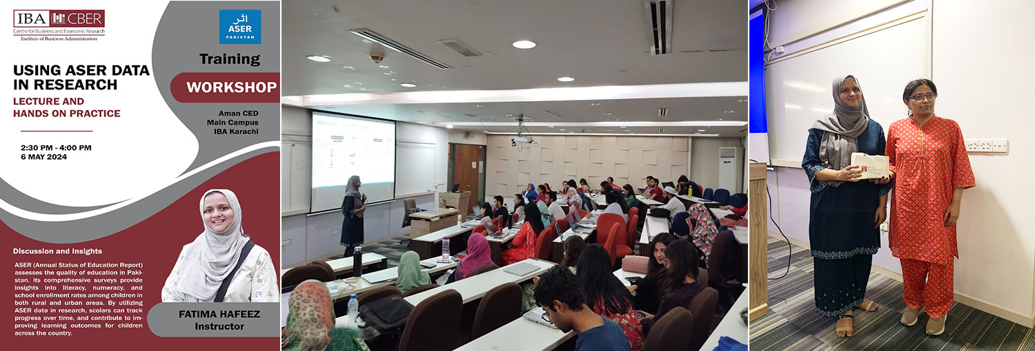 CBER and ASER conducted research workshop for students and early career faculty on using ASER data in Research
