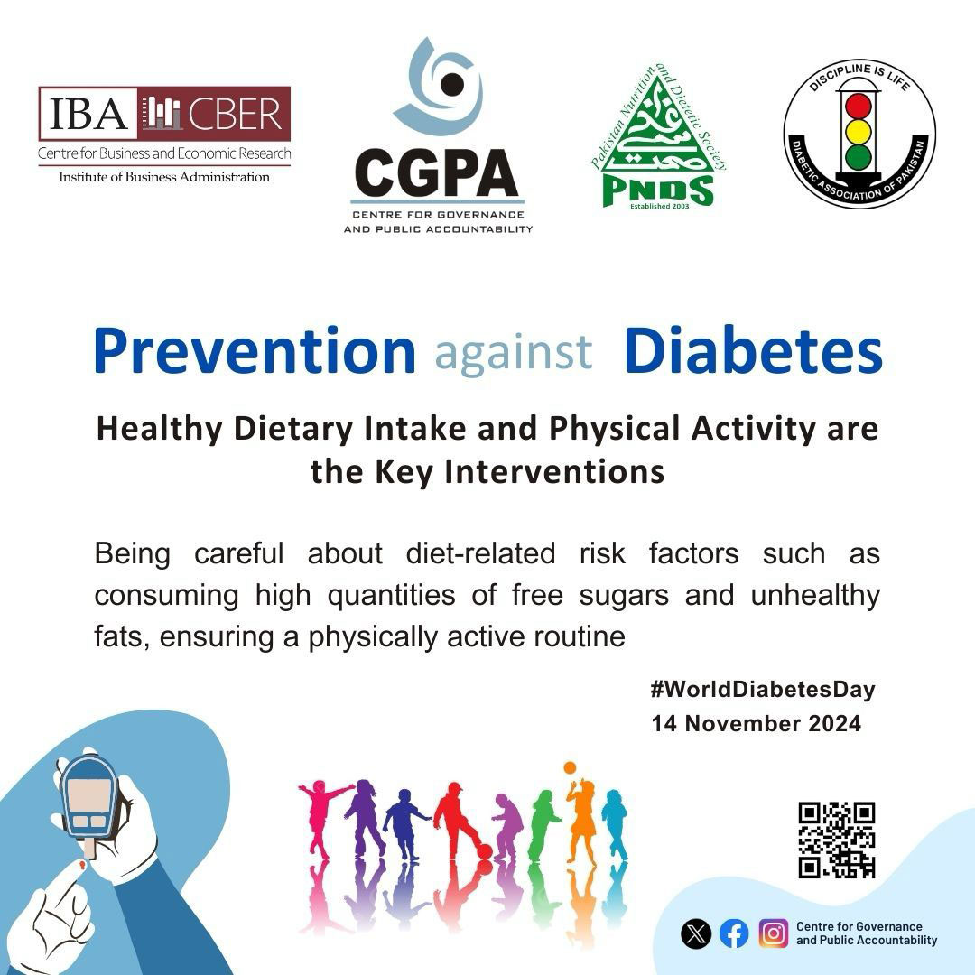 ”CBER IBA is actively collaborating with PNDS, CGPA, and the Diabetes Association of Pakistan - IBA CBER - Center for Business and Economic Research